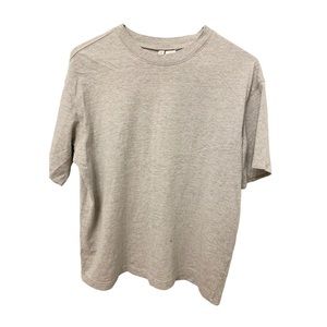 Divided H&M Mens T-Shirt Crew Neck Cotton Blend Short Sleeve Grey Size S/P